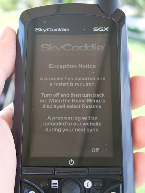 skycaddie sgx golf gps